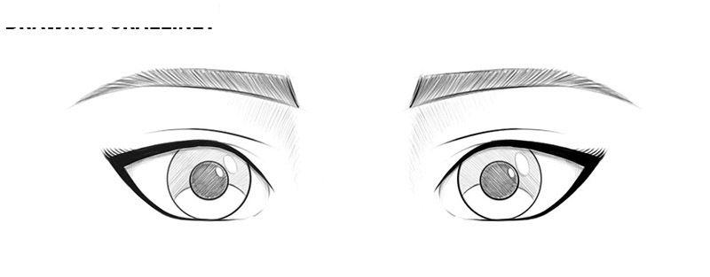 动漫眼睛的画法