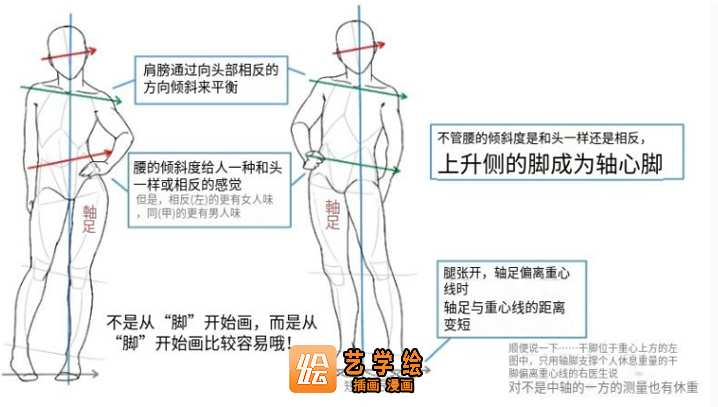 准确找到人体重心线设计