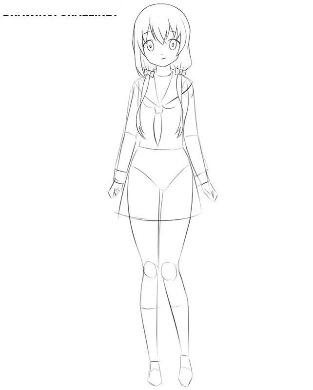 容易画一个动漫女孩