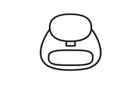 书包简笔画法步骤04